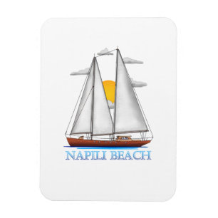 Magnet Flexible Napili Beach Côté Nautique Voilier