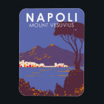 Magnet Flexible Naples Mont Vesuvius Travel Art Vintage<br><div class="desc">Naples et le Vésuve dans un style vectoriel. Le Vésuve est un somma-stratovolcan situé dans le golfe de Naples en Campanie,  Italie.</div>