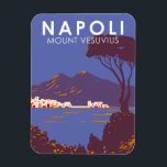 Magnet Flexible Naples Mont Vesuvius Travel Art Vintage<br><div class="desc">Naples et le Vésuve dans un style vectoriel. Le Vésuve est un somma-stratovolcan situé dans le golfe de Naples en Campanie,  Italie.</div>