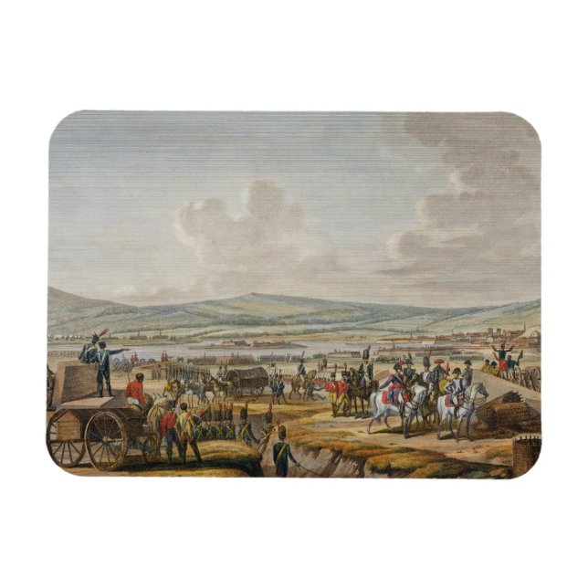 Magnet Flexible Napoléon visite les oeuvres de siège à Danzig sous (Horizontal)