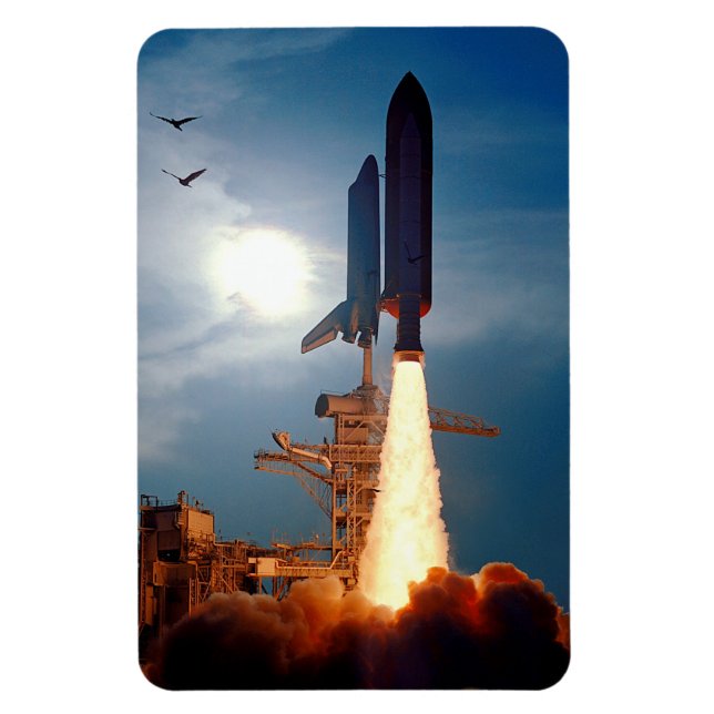 Magnet Flexible NASA Space Shuttle Discovery Launch STS-64 (Vertical)