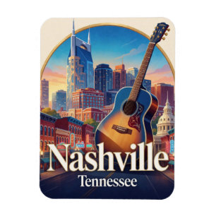 Magnet Flexible Nashville USA Ville de la Musique Voyage