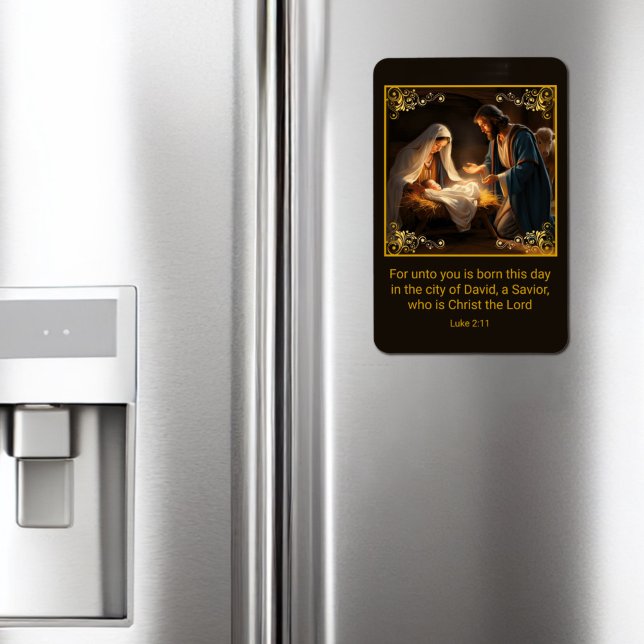 Magnet Flexible Nativité de Noël Sainte Famille Religieuse (Créateur téléchargé)