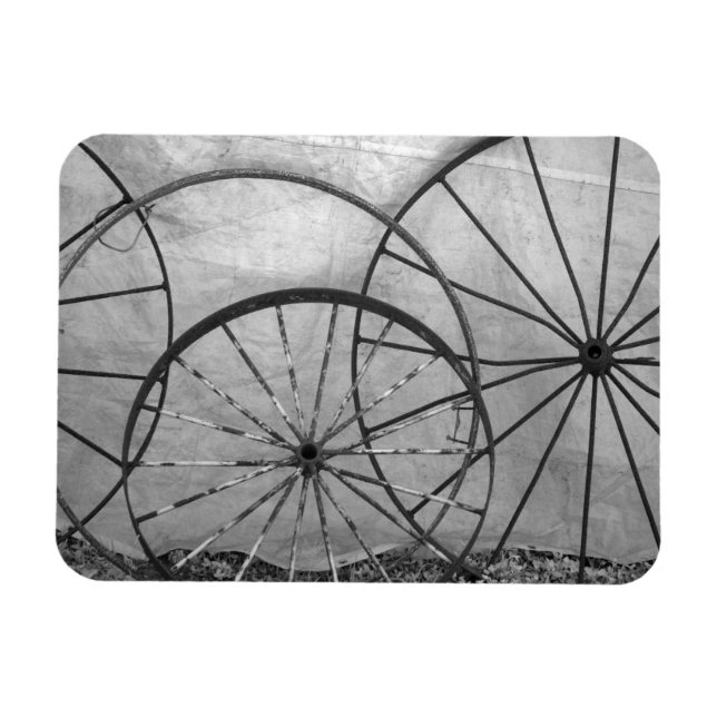 Magnet Flexible Nature morte de roue de chariot (Horizontal)