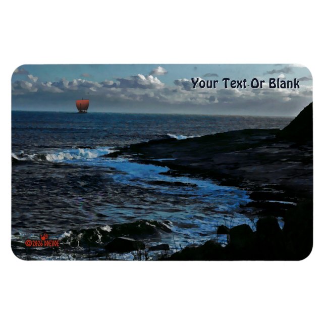 Magnet Flexible Navire long Viking de Wick Bay (Horizontal)