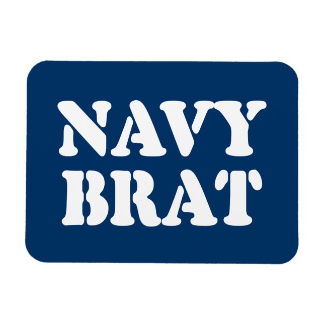 MAGNET FLEXIBLE NAVY BRAT (Horizontal)