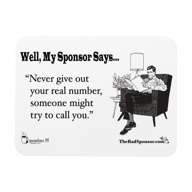 Magnet Flexible Ne donnez jamais votre vrai numéro... (Horizontal)