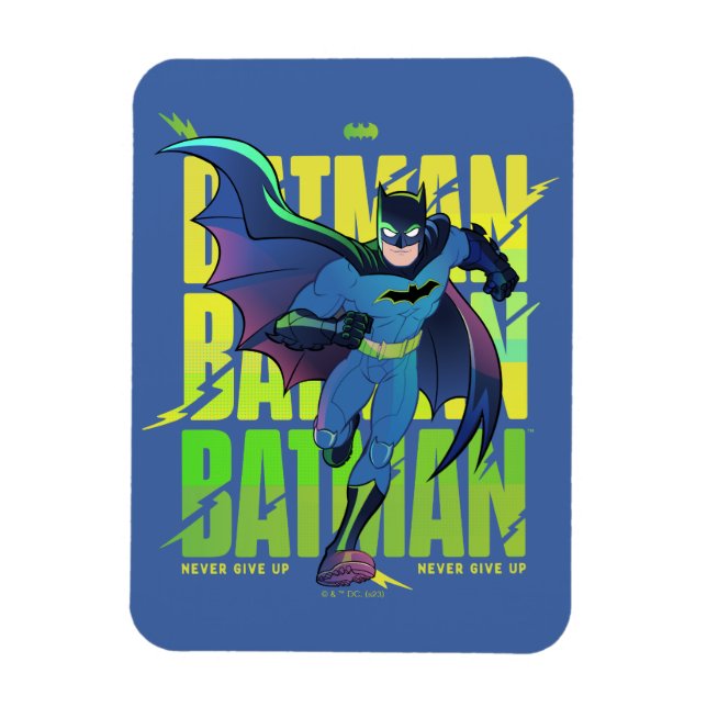 Magnet Flexible Ne jamais abandonner Batman en cours d'exécution g (Vertical)