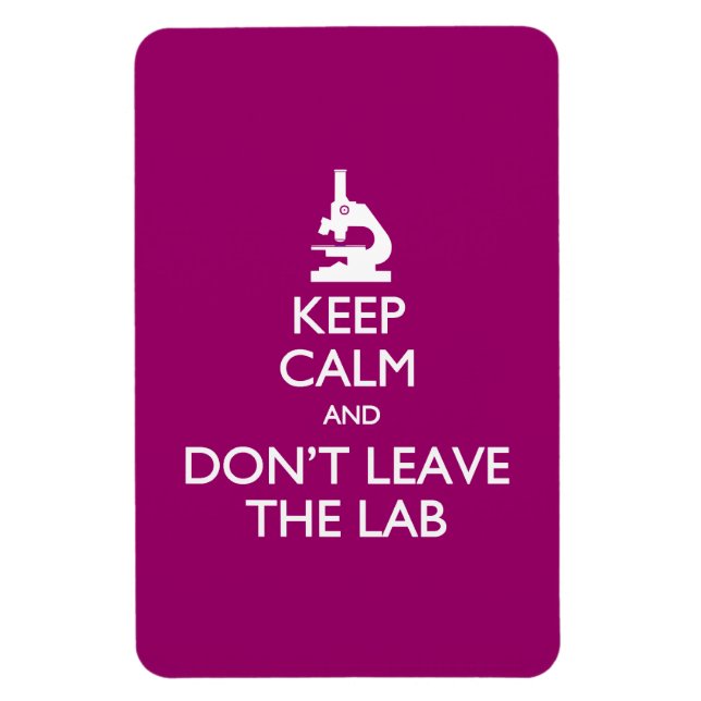 Magnet Flexible Ne laissez pas la carte postale Lab (Vertical)
