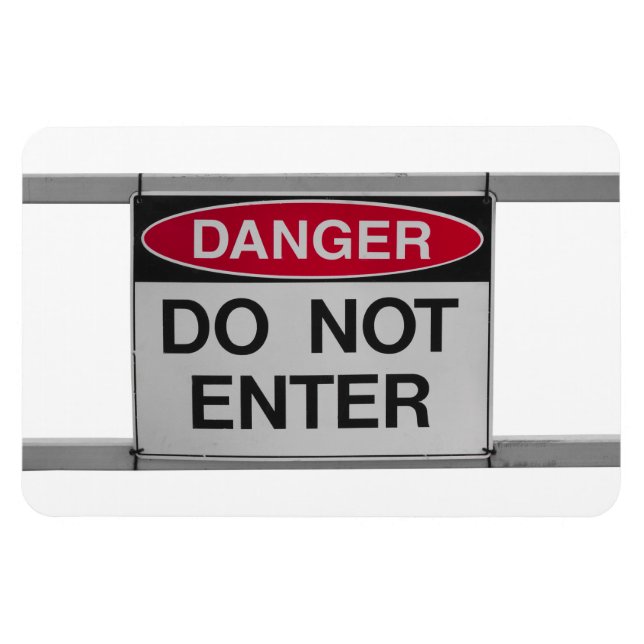 Magnet Flexible Ne pas entrer de signe (Horizontal)