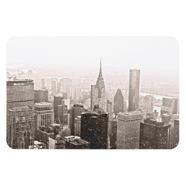 Magnet Flexible Neige de New York (Horizontal)