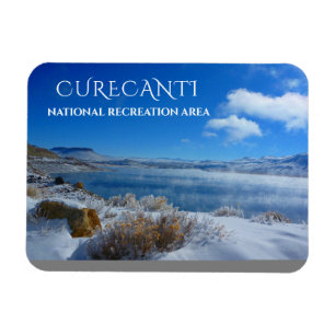 Magnet Flexible Neige d'hiver à Blue Mesa Resrvoir, Curecanti NRA