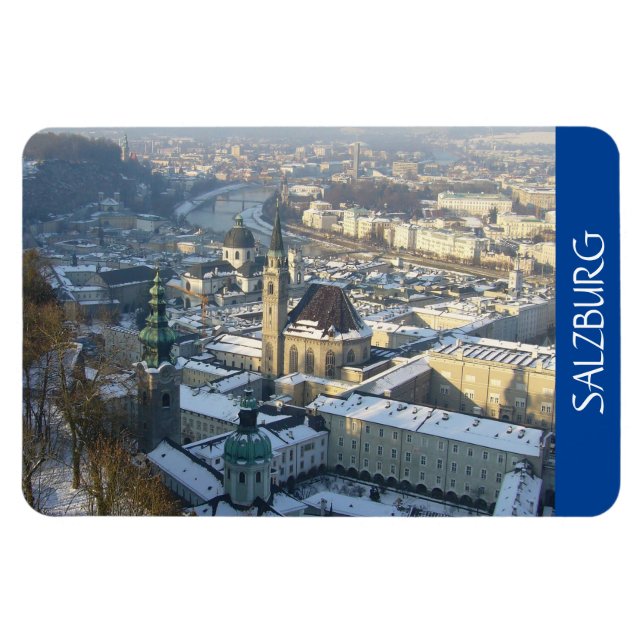 Magnet Flexible neige d'hiver de salzbourg (Horizontal)