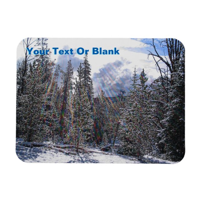 Magnet Flexible Neige Fraîche Sur Foudre Rapide (Horizontal)