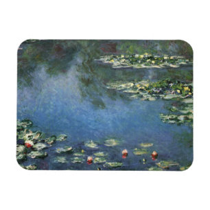 Magnet Flexible Nénuphars de Claude Monet, Fleurs Vintages