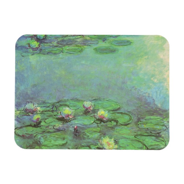 Magnet Flexible Nénuphars de Claude Monet, Impressionnisme Vintage (Horizontal)