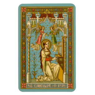 Magnet Flexible NéoGothique Ste Cécile de Rome (BNG 02)