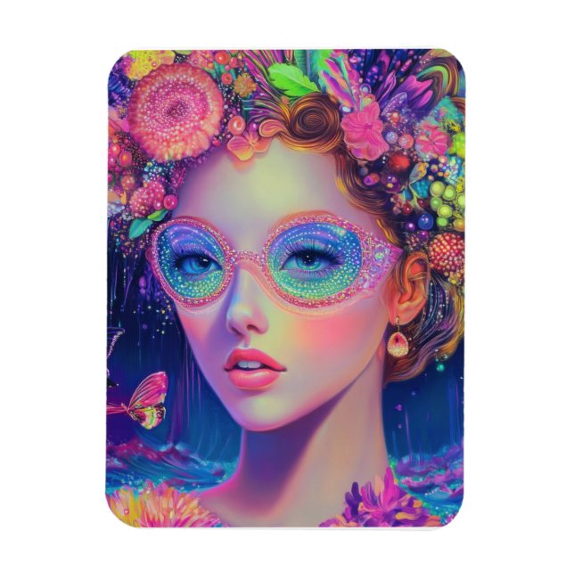 Magnet Flexible Neon Garden Goddess (Vertical)