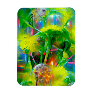 Magnet Flexible Neon Llow Dandelions dans Dream Garden