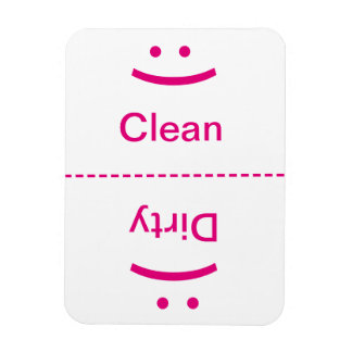 Magnet Flexible Nettoyer l'aimant sale - rose - (sourire/rainuré)