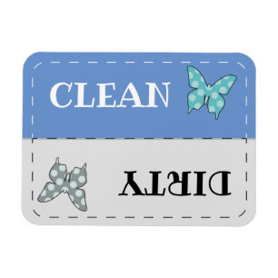 Magnet Flexible Nettoyer le papillon du lave-vaisselle sale