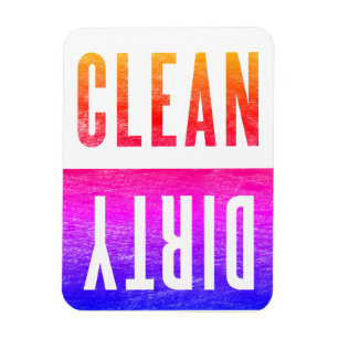 Magnet Flexible Nettoyez le lave-vaisselle sale Ipanema de style