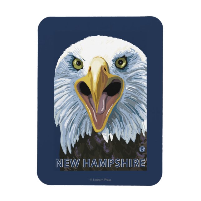 Magnet Flexible New HampshireEagle près (Vertical)