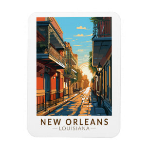 Magnet Flexible New Orleans Louisiana French Quarter Travel Art