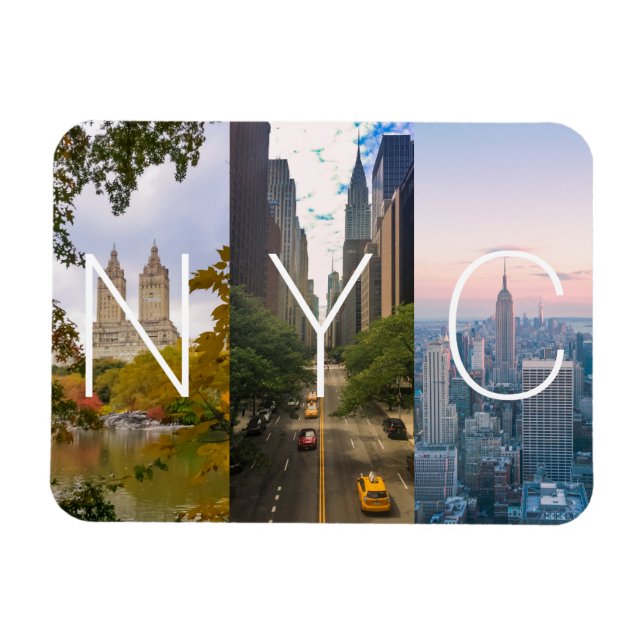 Magnet Flexible New York Manhattan NYC (Horizontal)