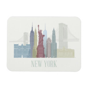 Magnet Flexible New York Skyline