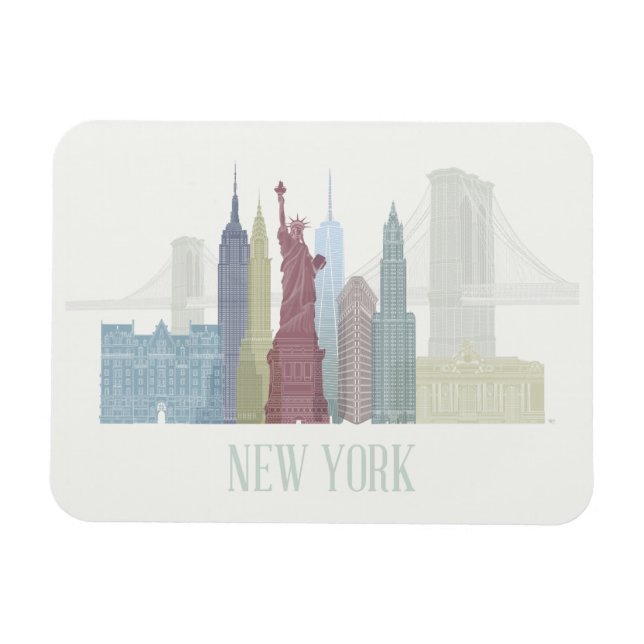 Magnet Flexible New York Skyline (Horizontal)