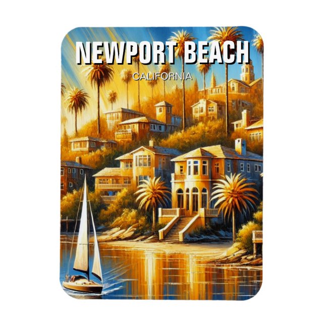 Magnet Flexible Newport Beach Californie (Vertical)