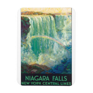 Magnet Flexible Niagra tombe illustration d'affiche de Vintage