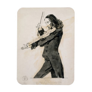 Magnet Flexible Niccolo Paganini (1782-1840) Jouer au violon, 1