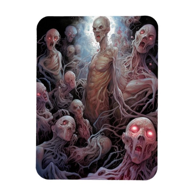 Magnet Flexible Nid De Zombies Morts Non Morts Horreur Art (Vertical)