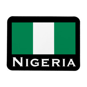 Magnet Flexible Nigeria avec le drapeau nigérian (Afrique de l'Oue