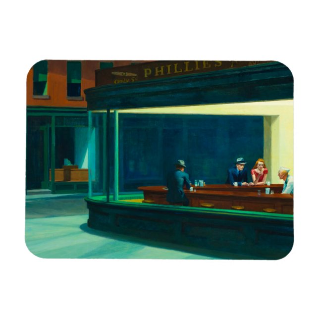 Magnet Flexible Nighthawks, 1942 par Edward Hopper (Horizontal)