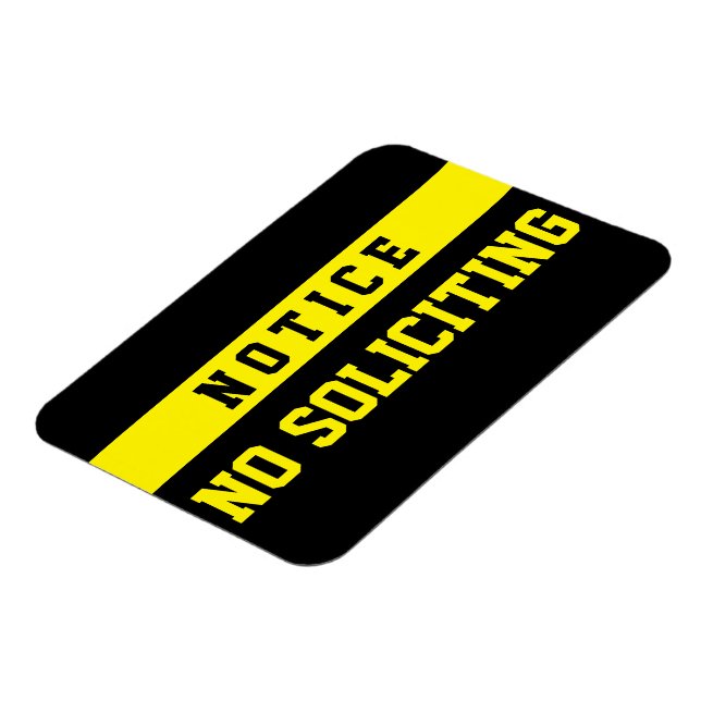 Magnet Flexible No Soliciting [Magnet] (Côté Gauche)