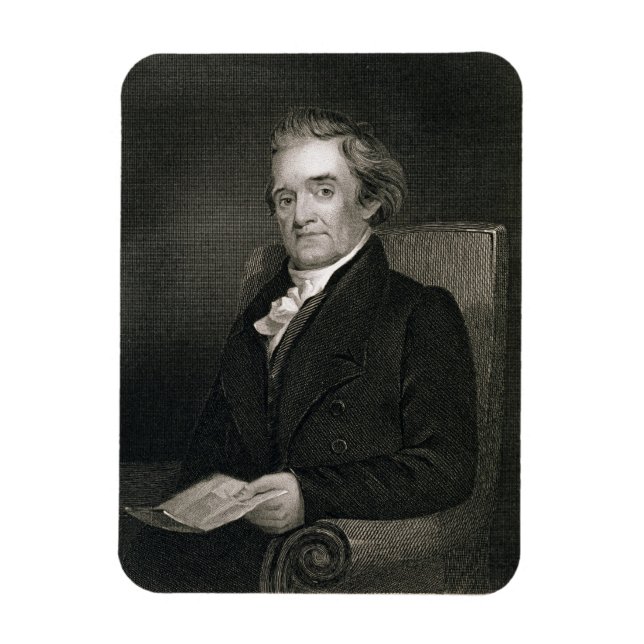 Magnet Flexible Noah Webster (1758-1843) gravée par Frederick W. (Vertical)