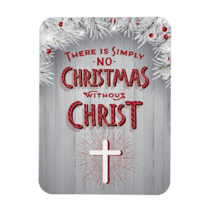Magnet Flexible Noël religieux - aucun Noël sans Christ