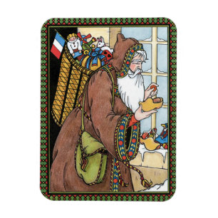Magnet Flexible Noël Vintage, Jouets du Père Noël Chaussures