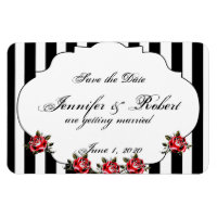 Noir Blanc et Rouge Rose Mariage Enregistrer la da