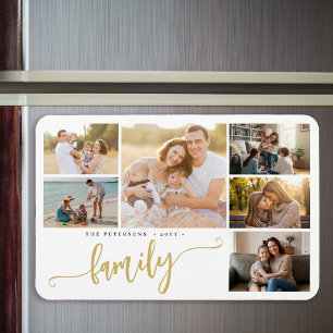 Magnet Flexible Nom de famille collage photo personnalisé 6