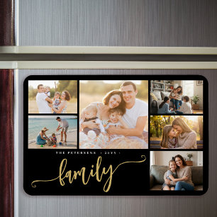 Magnet Flexible Nom de famille personnalisé 6 collage photo