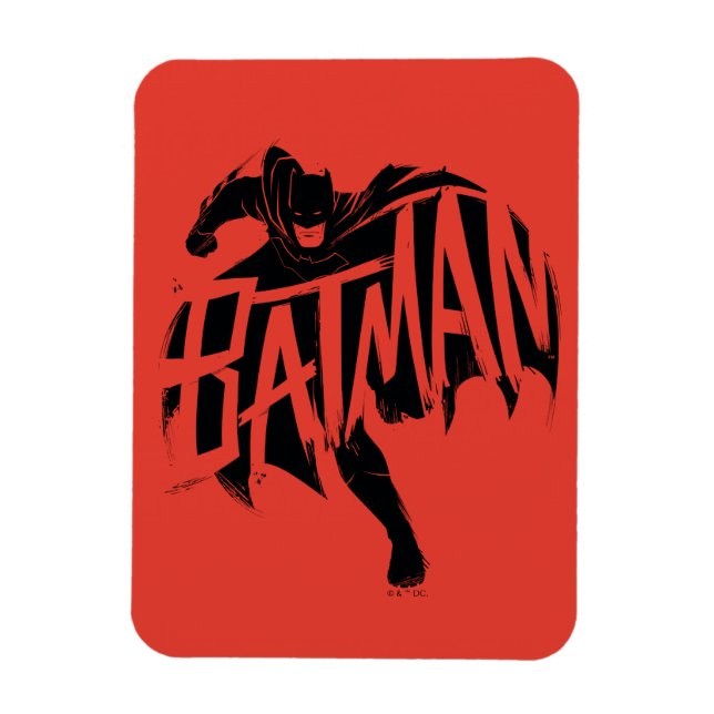 Magnet Flexible Nom de la brosse encre Batman (Vertical)