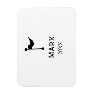 Magnet Flexible nom de l'équipe ajouter nom du joueur date drapeau