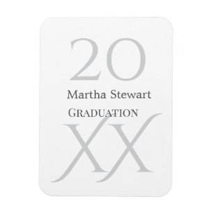 Magnet Flexible nom de remise des diplômes gras 20XX félicitations