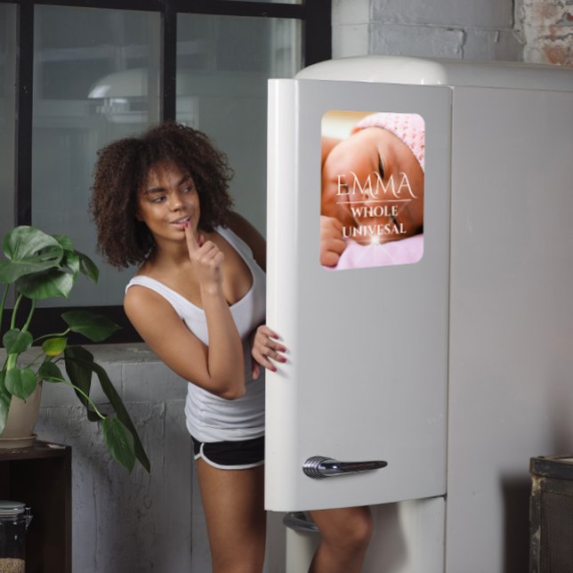 Magnet Flexible Nom Emma Signification Baby shower Photo Nouveau (Emma Name Meaning Baby Shower Photo New Magnet)