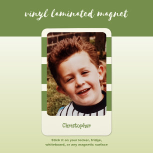 Magnet Flexible Nom personnalisé ajouter une photo avec bandes ver