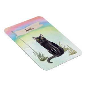Magnet Flexible Nom personnalisé Animal de chat Bombay